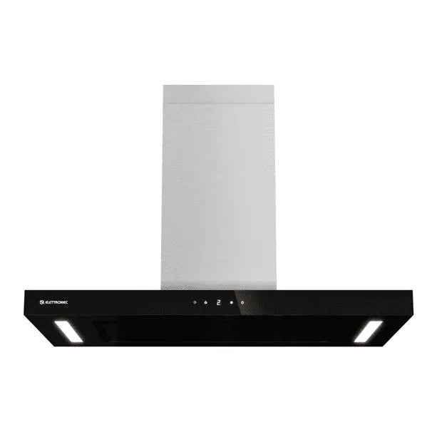 Coifa Ilha Elettromec Vetro Inox e Vidro 90cm Connect 220V