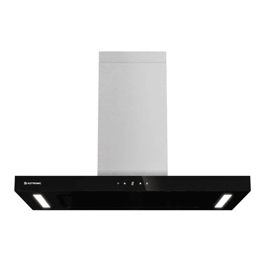 Coifa Ilha Elettromec Vetro Inox e Vidro 90cm Connect 220V