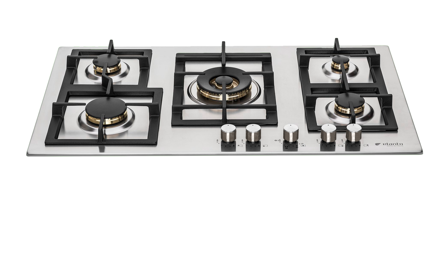 Cooktop Elanto Professionale Doppia Fiamma Central 5Q | 5kW | 90cm