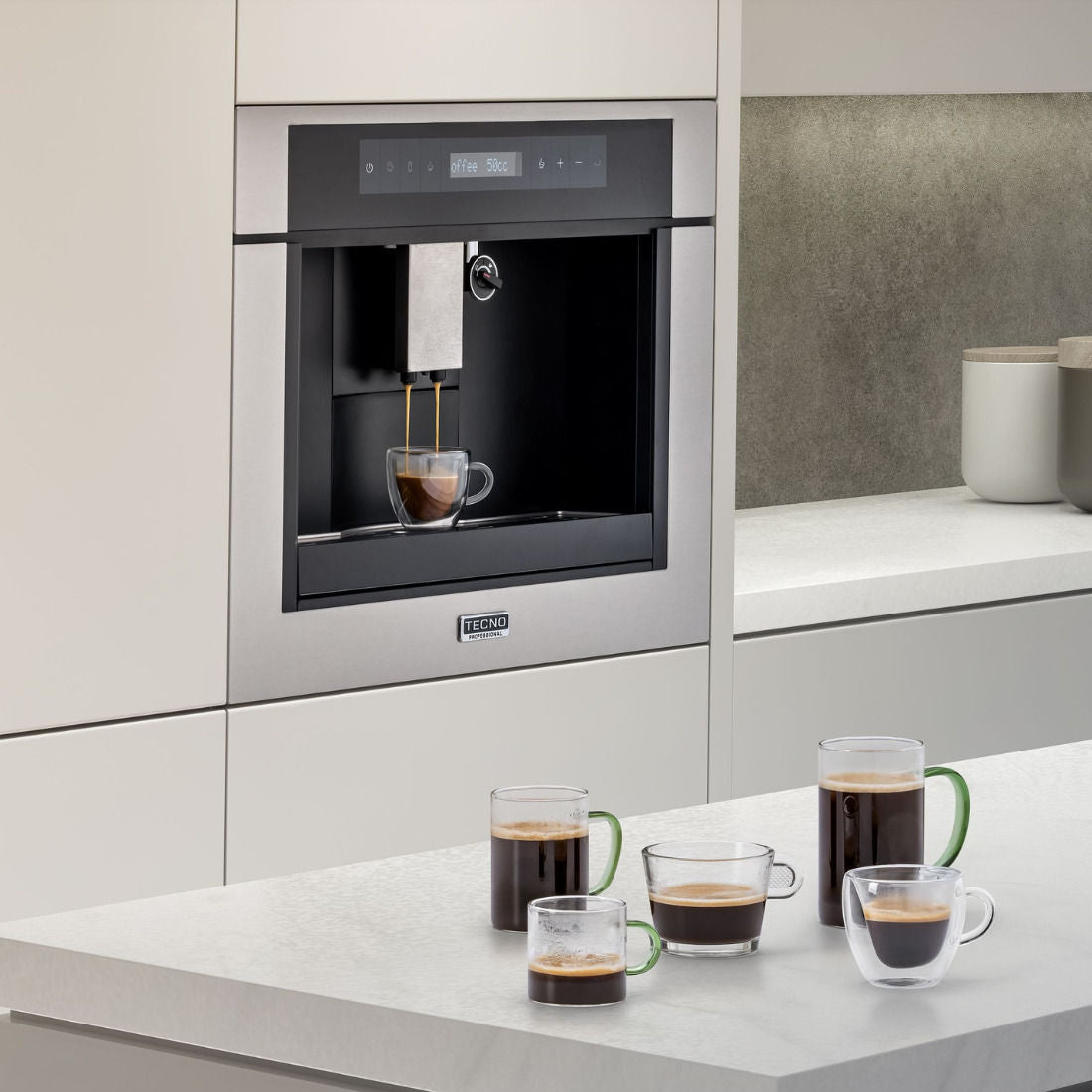 Cafeteira de Embutir Tecno Professional 60cm 220V - TCM45EXDP