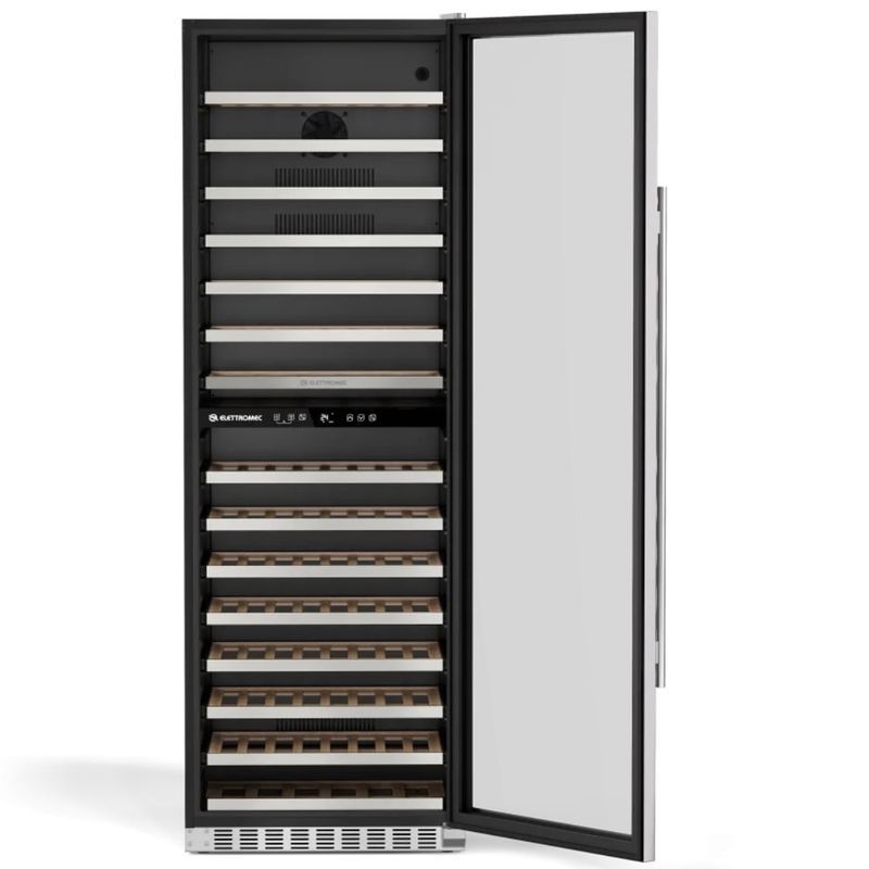 Adega Elettromec Inox 134 Garrafas Dual Zone Built-In Connect 220V Abertura Direita - CV2BI134XV2VPA