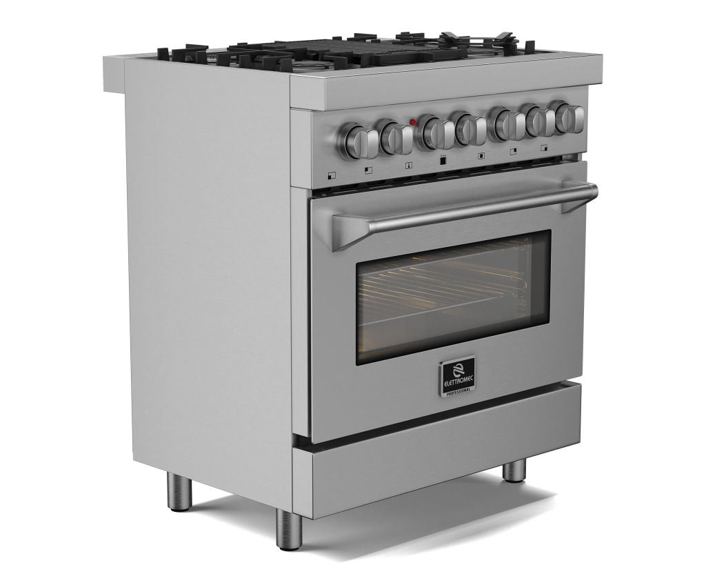 Fogão Elettromec Professional Gás/Elétrico 75 cm 102 L 220V - FGE5Q75XP2GMA