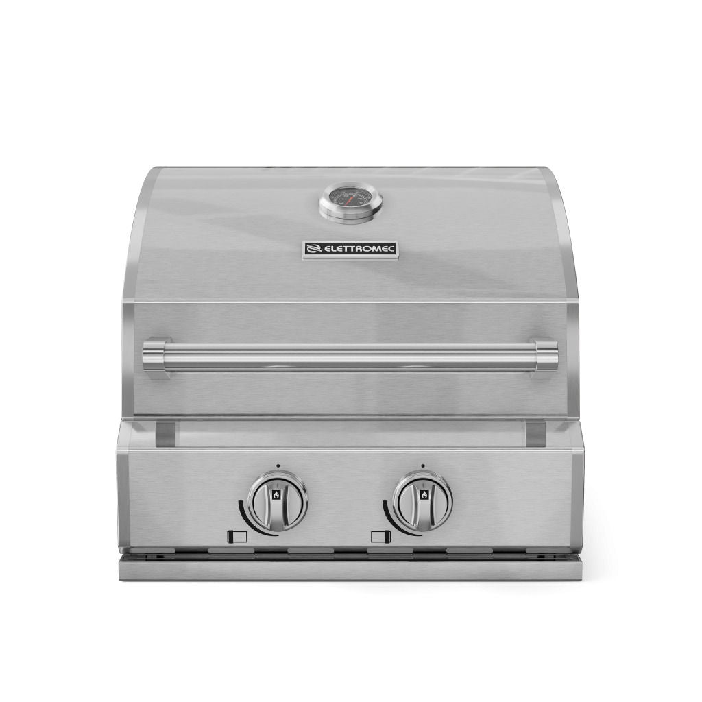 Churrasqueira Elettromec Inox Gás 55 cm - BBQ2Q55XXNSCA