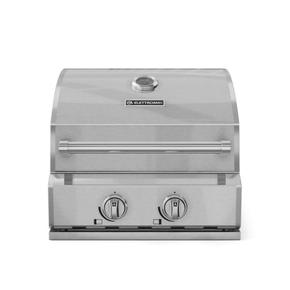 Churrasqueira Elettromec Inox Gás 55 cm - BBQ2Q55XXNSCA