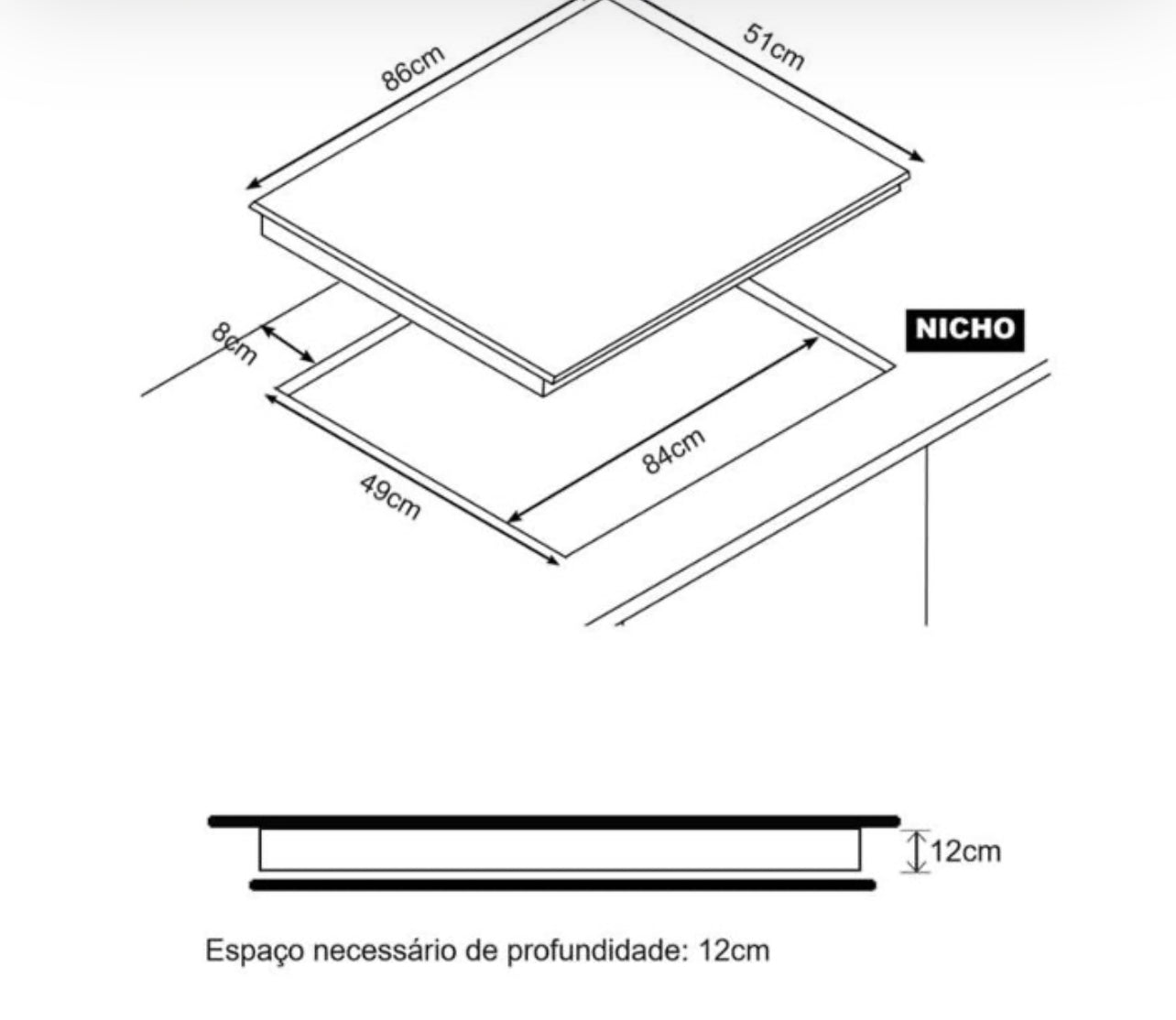Cooktop a Gás 5 Queimadores 90cm 220V Cuisinart Arkton Inox