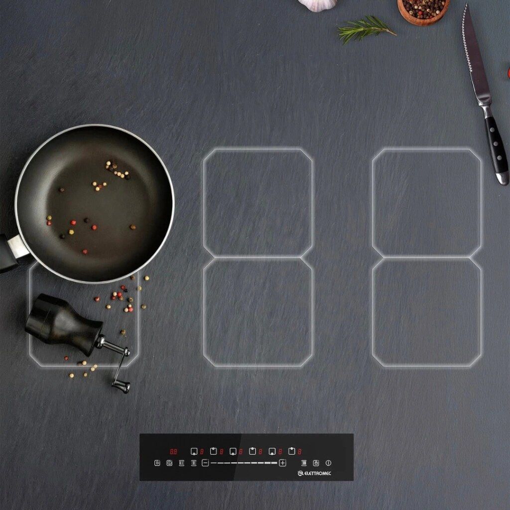 Cooktop Invisivel 90 cm 220V Elettromec - CKI6Q90SR2KSA