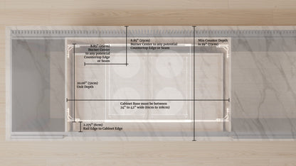 Cooktop de Indução Invisível Invisacook 4 Zonas 220V - INVISAMATT4