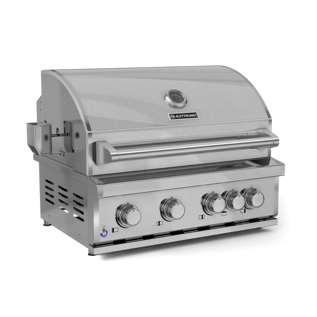 Churrasqueira Inox a Gás 30 Polegadas 220V Elettromec - BBQ5Q30XX2SCA