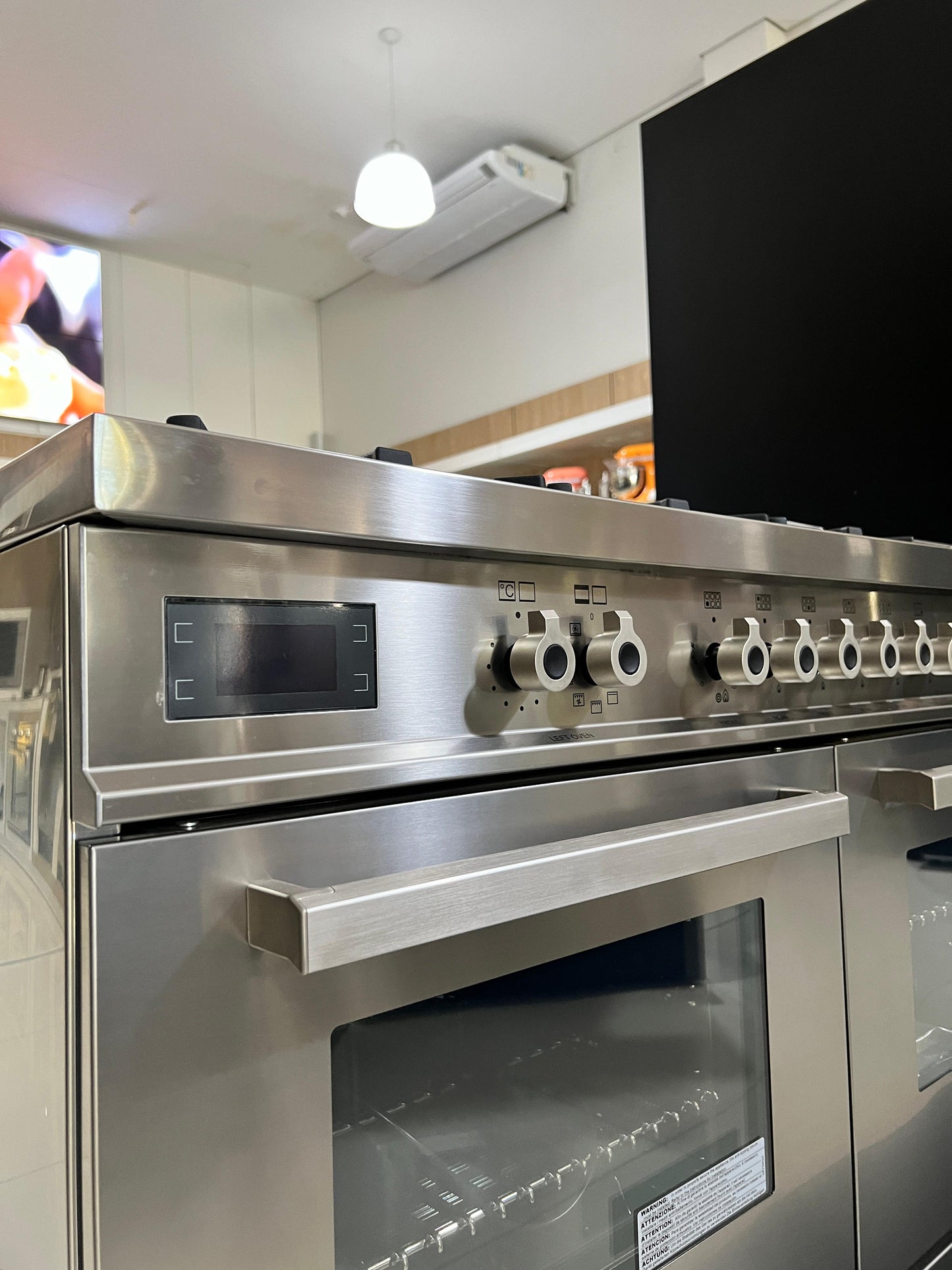 Fogão a Gás com Forno Elétrico 6 Queimadores Grill de Mesa Bertazzoni Inox 220V - Novo