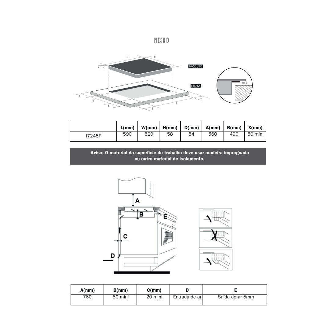 Cooktop de Indução Cuisinart Arkton Advanced 8 Zonas 60 cm 220V - 4093860006
