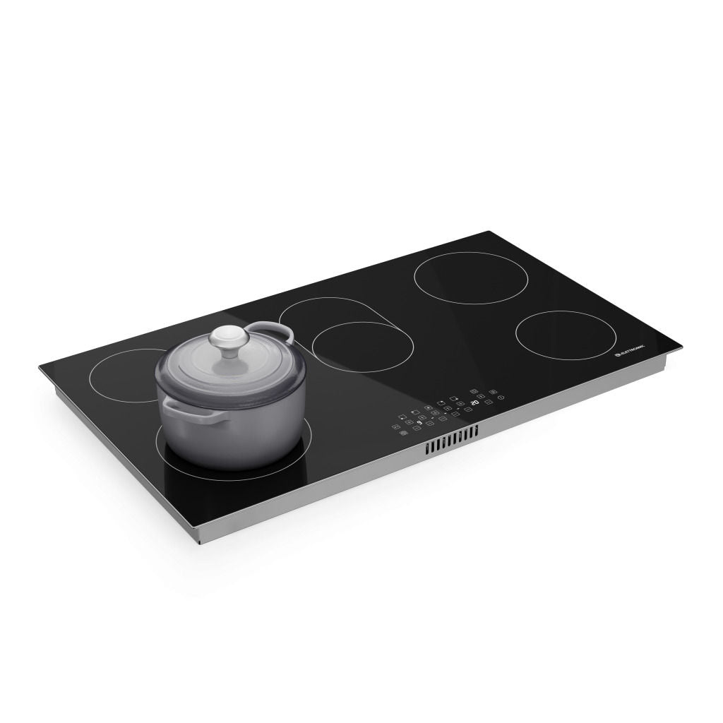 Cooktop Elettromec Vitrocerâmico 5 Zonas 90 cm 220V - CKV5Q90CV2KSA