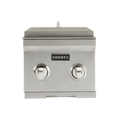 Queimador Lateral Duplo a Gás Coyote Dual Burner 33cm Gás Natural - C1DB-NG