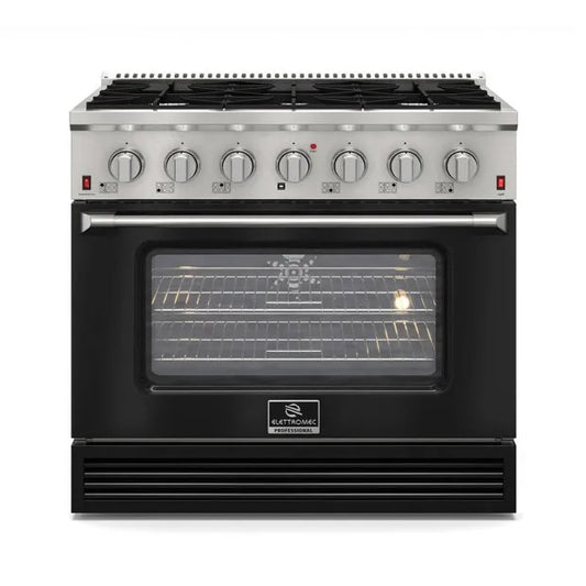 Fogão Elettromec Professional Black Gás/Gás 36 Polegadas 127 Litros - 127v