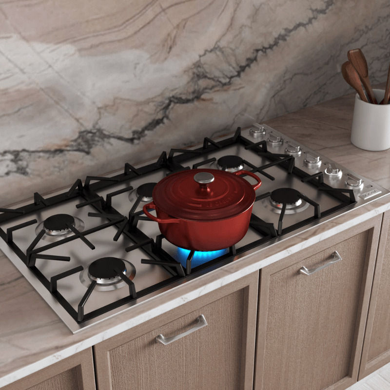 Cooktop a Gás Semiprofissional SOGNA Sense SGC90 6 Queimadores 90cm 220V