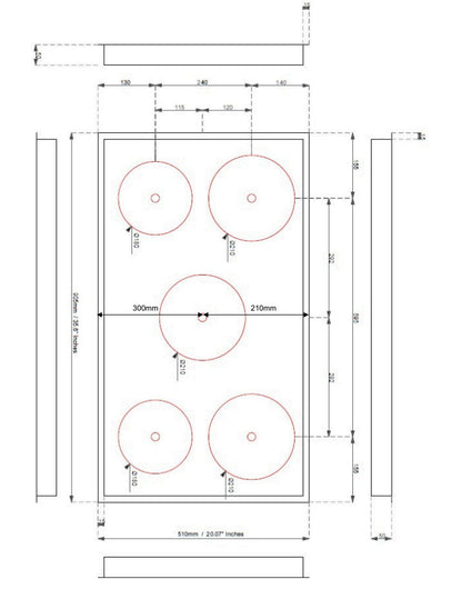 Invisacook 5 Zonas 220V - INVISAMATT5