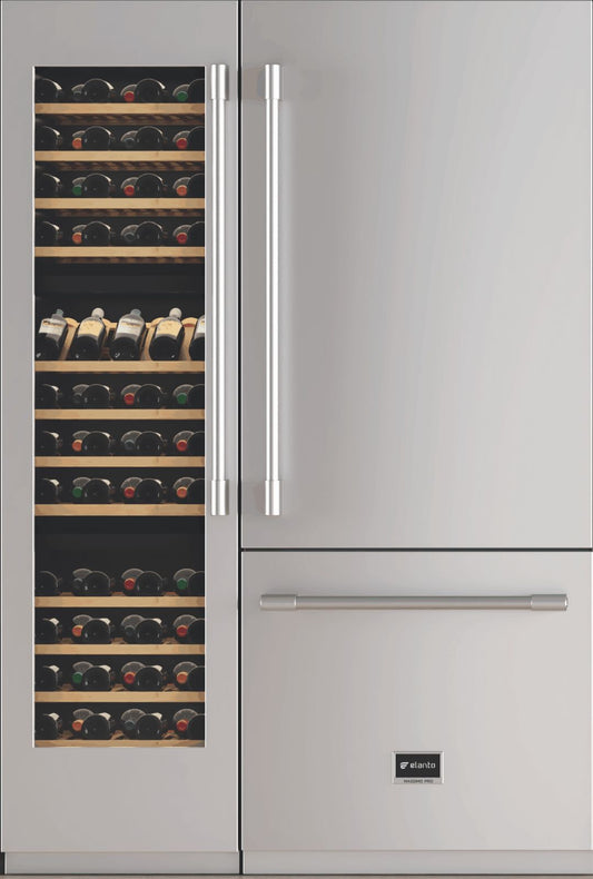 Conjunto Elanto Adega + Refrigerador Embutir em Inox