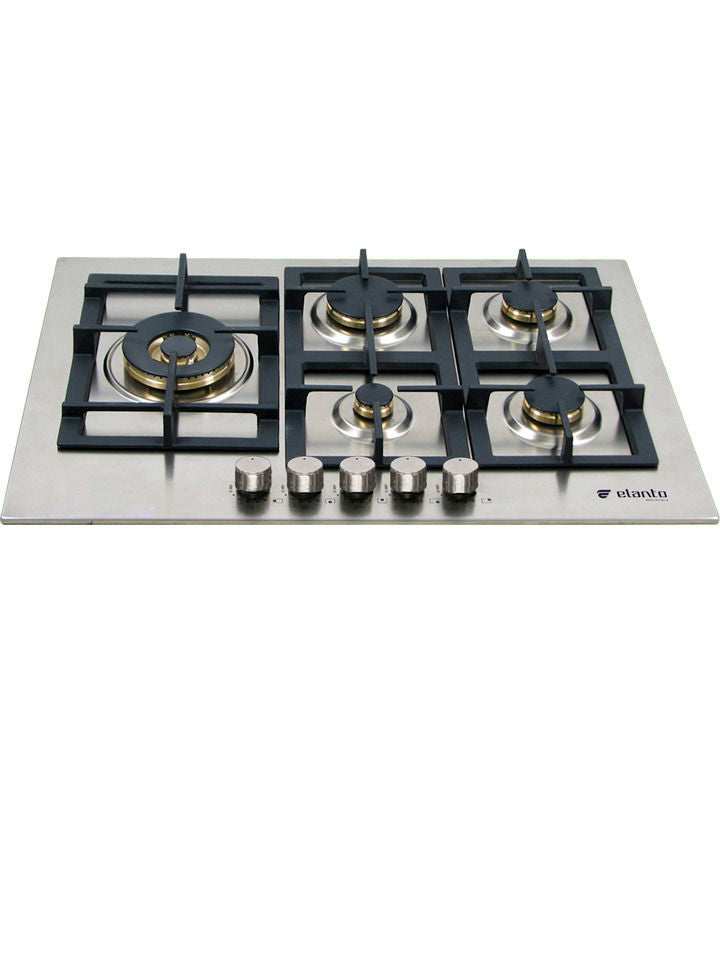 Cooktop Elanto Professionale Inox 75 cm 5 Queimadores 220V - LNTP75GD4BX