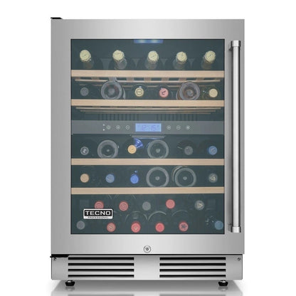 Adega Tecno Professional TR14AVDB 2 Zonas 43 Garrafas 220V Porta Invertida