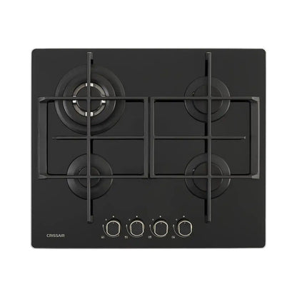 Cooktop a Gás Crissair Crystal 60 All Black 4 Queimadores Bivolt - NCT24G7