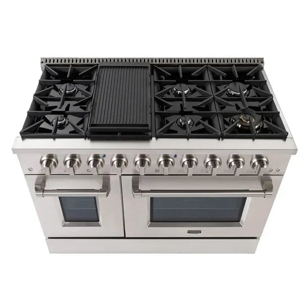Fogão Inox Crissair Austin 120 Freestanding 8 queimadores com Forno Elétrico e Grill - 220V
