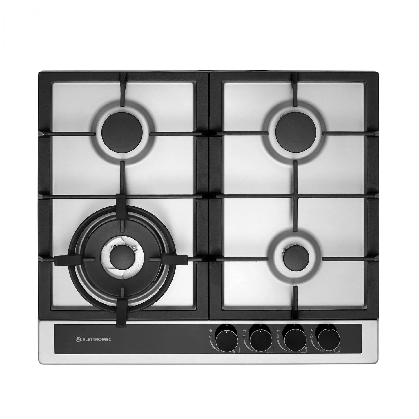 Cooktop Elettromec Sole Gás 4 Queimadores 60 cm Bivolt - CKG4Q60SL3TNB