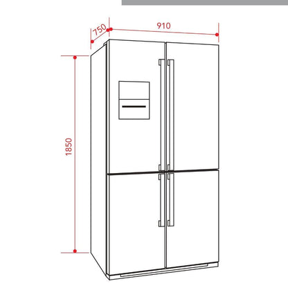 Refrigerador Elettromec Inox Multidoor 630L 220V - RFD-617-DX3