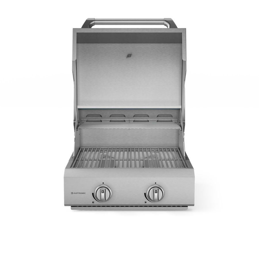 Churrasqueira Inox a Gás 55 cm Elettromec - BBQ2Q55XXNHUB