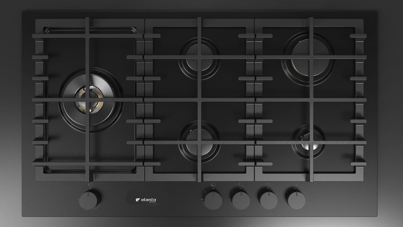 Cooktop Elanto Nero Argento | Gás | Bronze | 5Q | 5KW | DF