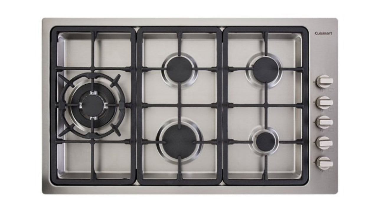 Cooktop a Gás 5 Queimadores 90cm 220V Cuisinart Arkton Inox
