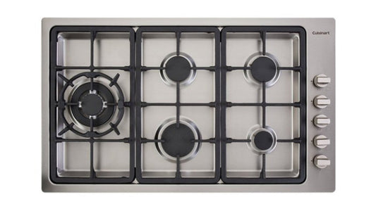 Cooktop a Gás 5 Queimadores 90cm 220V Cuisinart Arkton Inox
