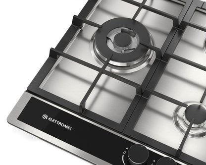 Cooktop Elettromec Sole Gás 5 Queimadores 70cm Bivolt - CKG-5Q-70-SL-3TNC