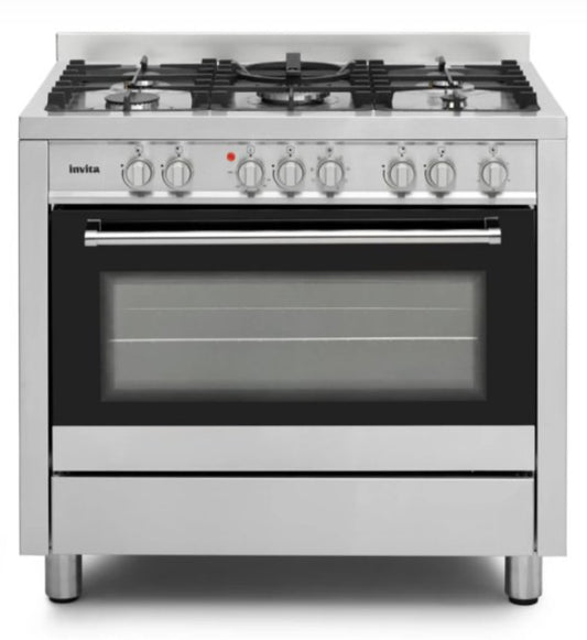 Fogão De Piso Invita Gás/Elétrico 90 cm 220v