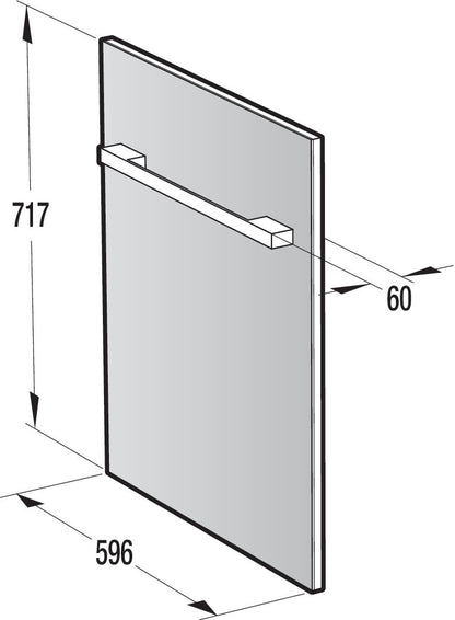 Painel Decorativo Gorenje HomeMade para Lava-louças 60cm Inox - DFD72EXB