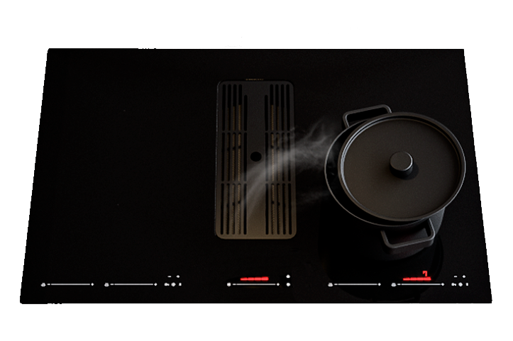Cooktop Coifa Integrada Elanto Nero Argento 78cm | Kinetic | 220V