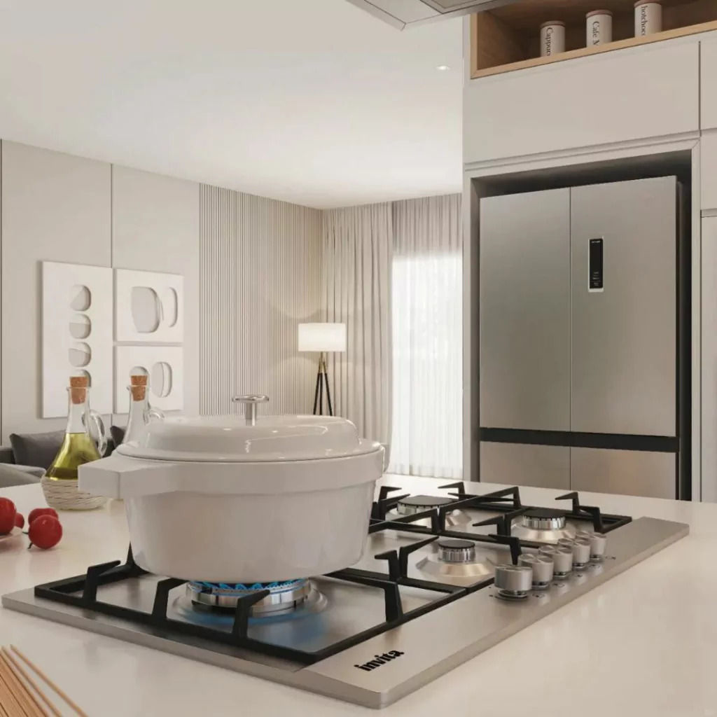 Cooktop a Gás Invita Inox 90cm Bivolt - I-CKG-5Q-90-XX-3TNA