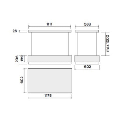 Coifa Levante White Ilha Falmec 120 cm 220V - CLVI20F0P7ZZZF461F