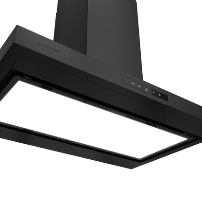 Coifa Adria Ilha Black Matte 90cm Connect 220V Elettromec - CFIADR90BM2ATA