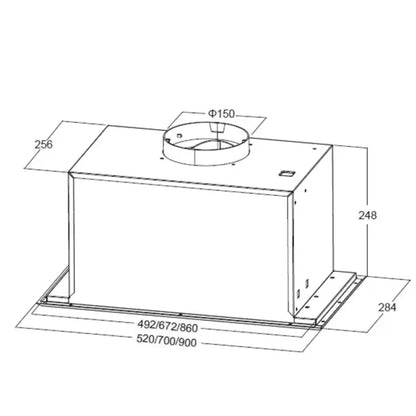 Coifa de Embutir Crissair 90cm 220V