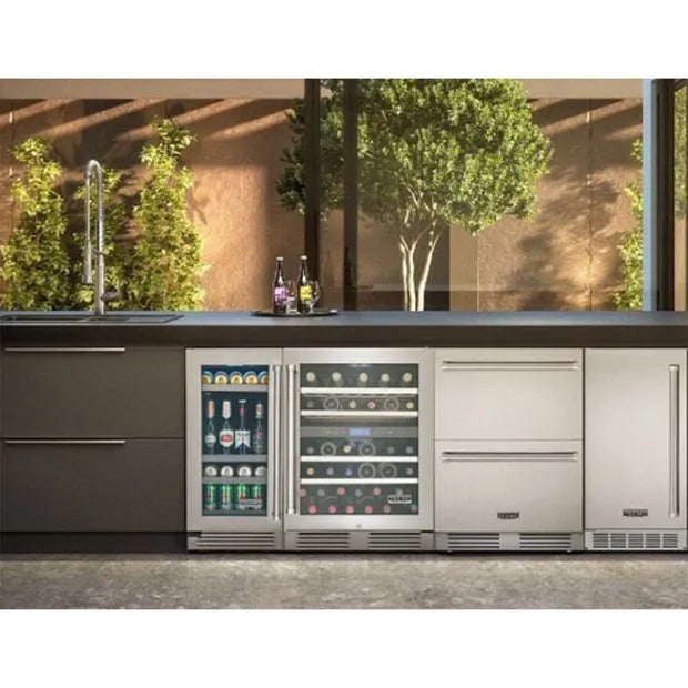 Cervejeira Tecno Professional 80 Litros Abertura P/ Direita Puxador Em Inox Escovado 220v