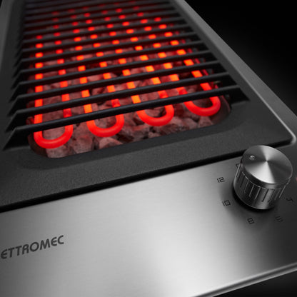 Dominó Quadratto Barbecue Elettromec 30 cm 220V - DEBQ30XQ2ZEA