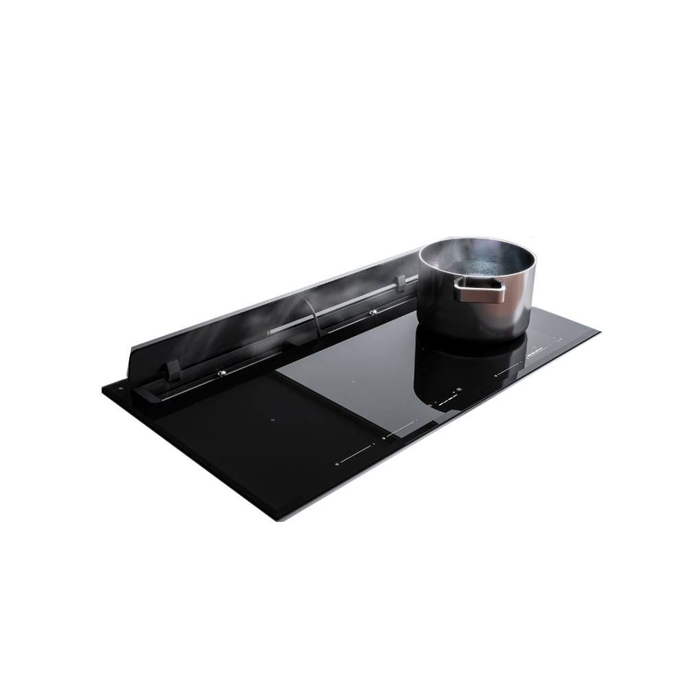 Cooktop Coifa Integrada Elanto Nero Argento 90cm | Raise | 220V