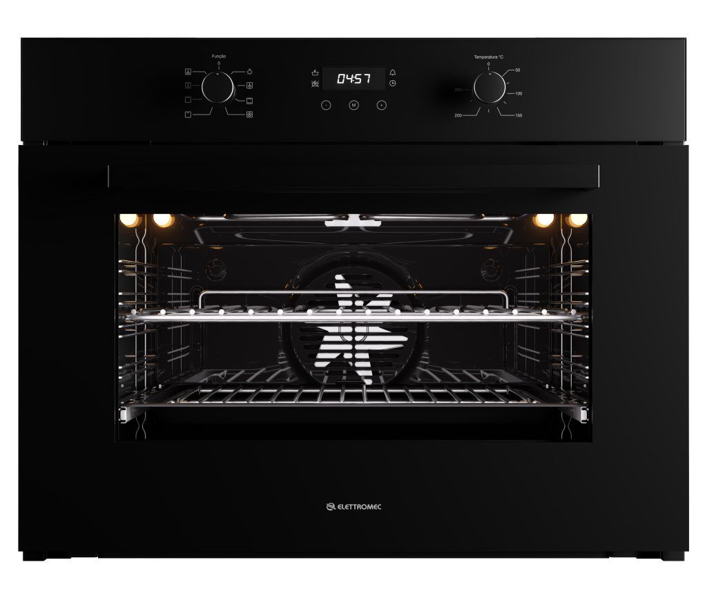 Forno Vetro Multifunção Eletrônico Elettromec 75 cm 220V - FMEL75VT2TNA