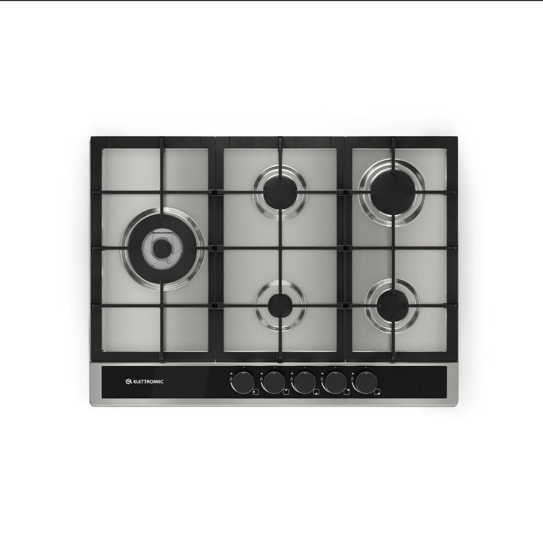 Cooktop Elettromec Sole Gás 5 Queimadores 70cm Bivolt - CKG-5Q-70-SL-3TNC