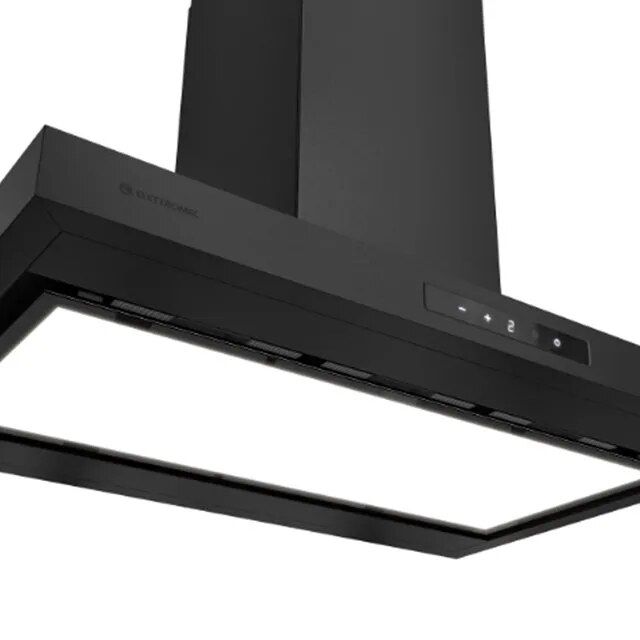 Coifa Adria Parede Black Matte 90cm Connect 220V Elettromec - CFPADR90BM2ATA
