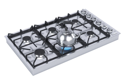 Cooktop a Gás Semiprofissional SOGNA Sense SGC90 6 Queimadores 90cm 220V