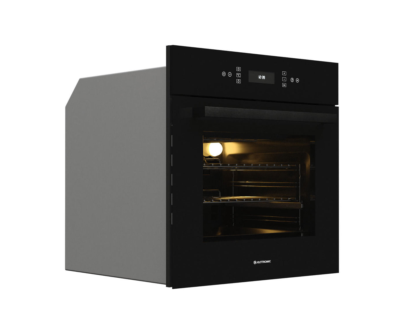 Forno Vetro Multifunção Digital 60 cm 220V Elettromec - FMDG60VT2TNA