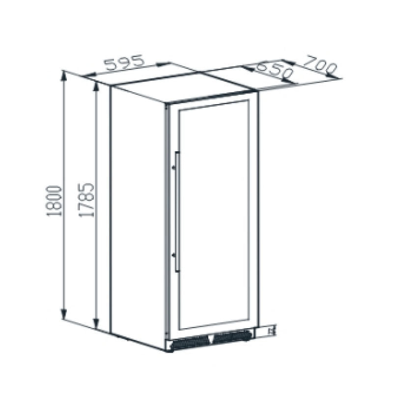 Beer Center Cuisinart Arkton Advanced Dual Zone 425L 180cm 220V - 4093160006