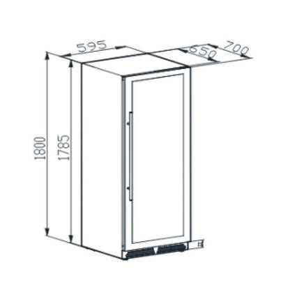 Beer Center Cuisinart Arkton Advanced Dual Zone 425L 180cm 220V - 4093160006