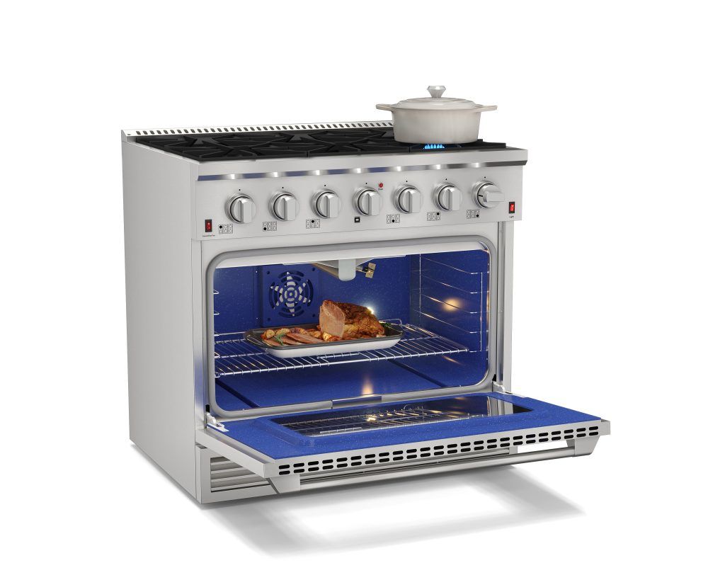 Fogão Elettromec Professional Inox Gás/Gás 36 Polegadas 127L 127V - FGG6Q36XP1SGA