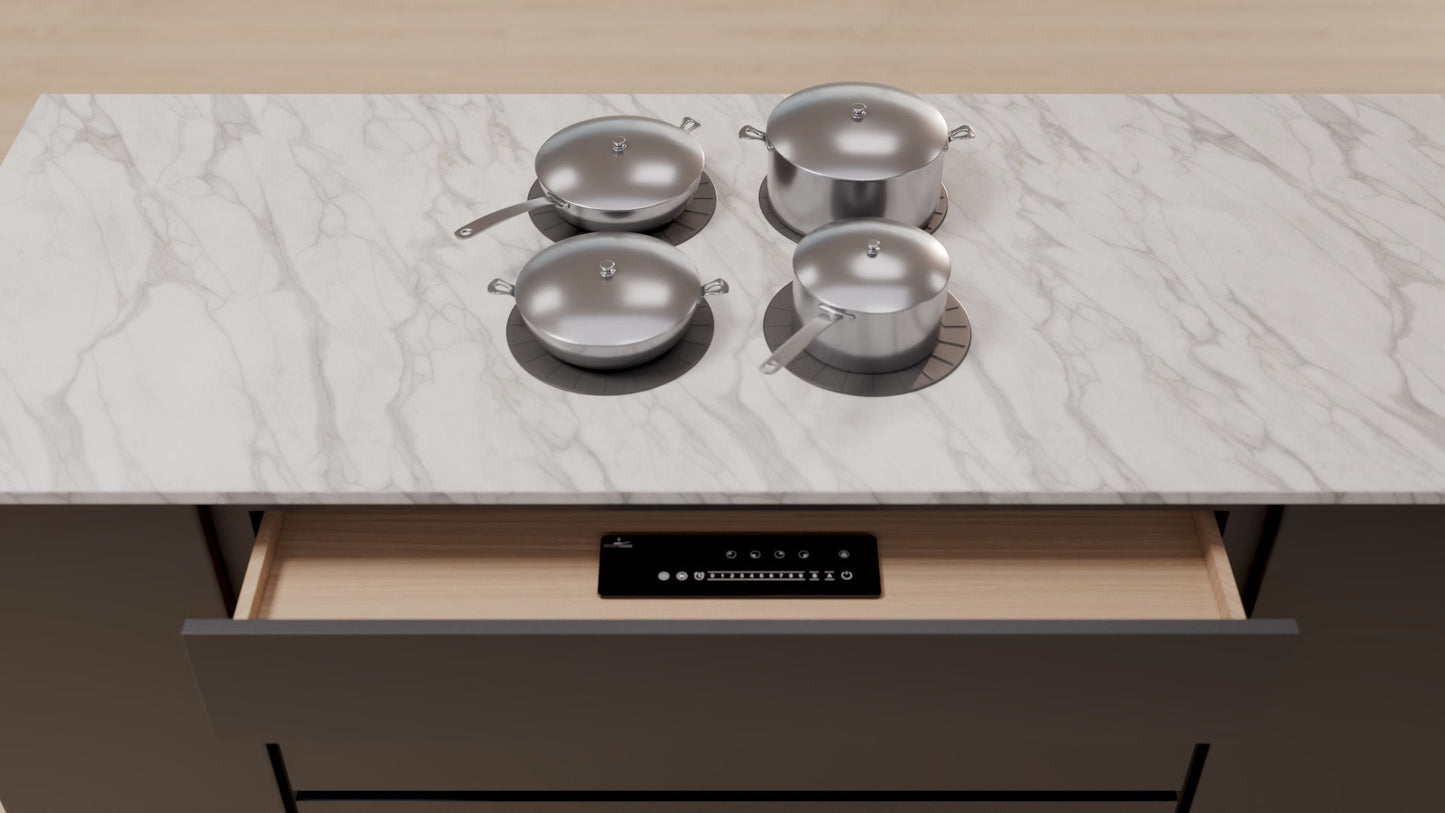 Cooktop de Indução Invisível Invisacook 4 Zonas 220V - INVISAMATT4
